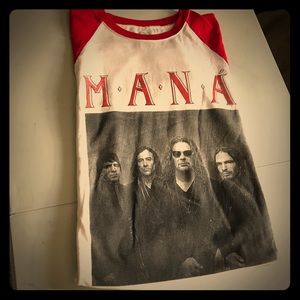 Mana concert tee from Irvine, baseball tee no flaw